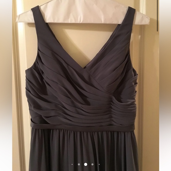 Alfred Angelo Elegant Sleeveless Gray Dress size 4 - Picture 3 of 4